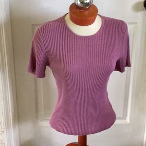 Kasper and co. Short sleeve knit top